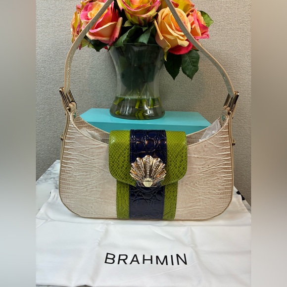 Brahmin Handbags - Brahmin Multi Antiguo Seashell Kyrie Shoulder Bag - NWT  Retail $325